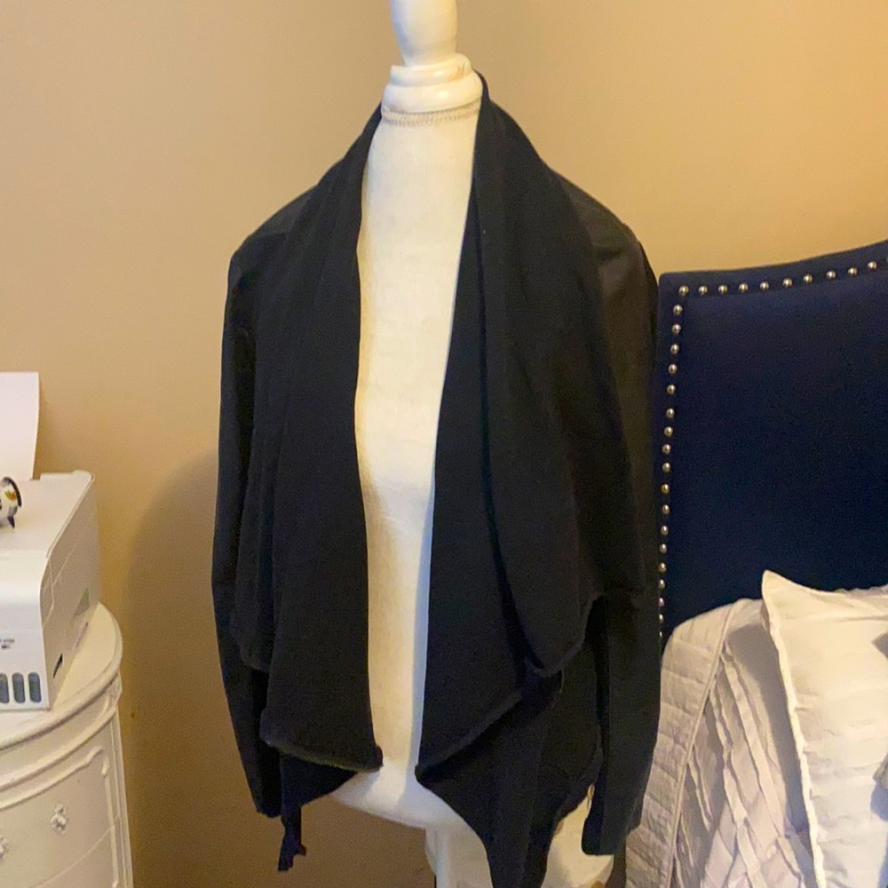 Leather flap Moto jacket